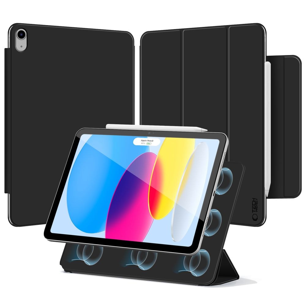Tech-Protect Smartcase Magneettinen iPad 10.9" 2022 / iPad 11" 2025 - musta