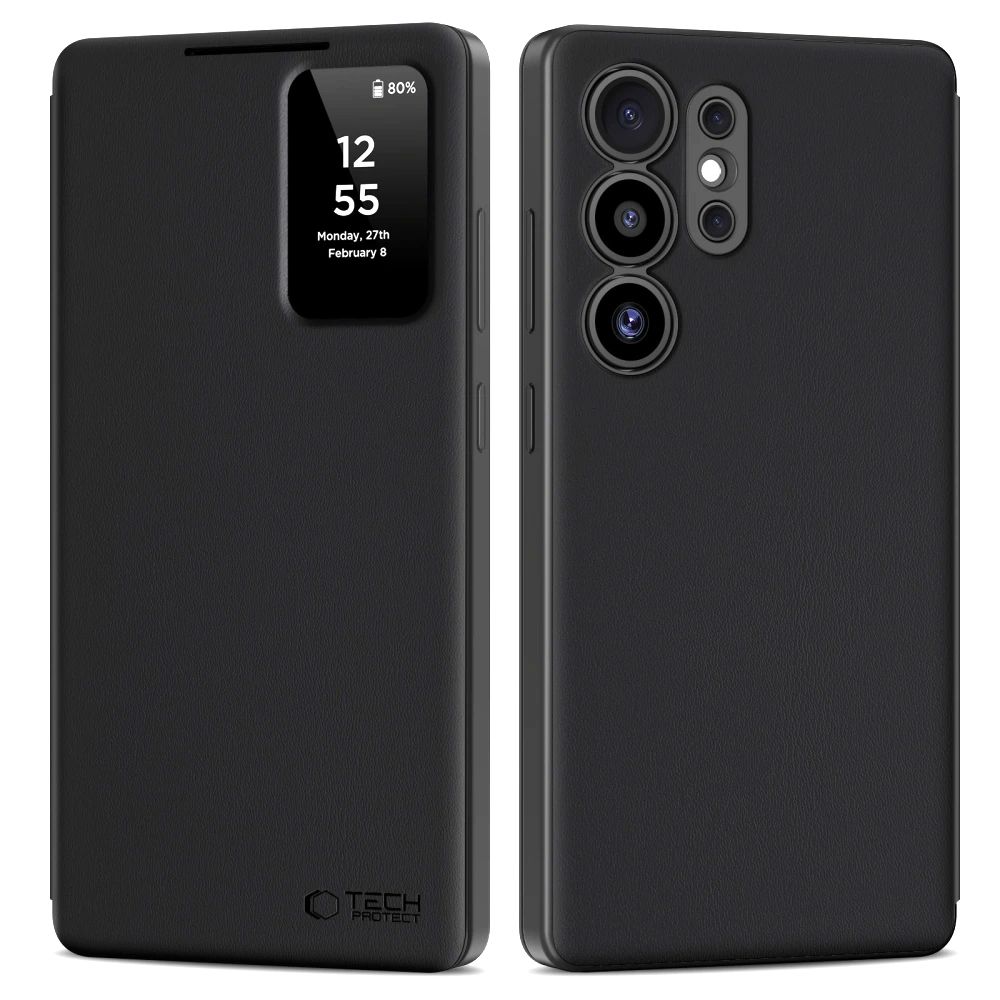 Tech-Protect älykäs lompakko kotelo Samsung Galaxy S25 Ultra - Matta musta