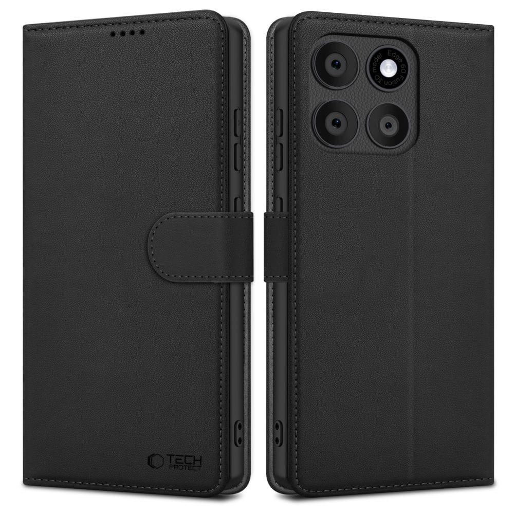 Tech-Protect lompakkokotelo Motorola Edge 60 Fusion - musta