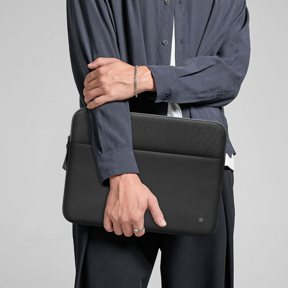 Tech-Protect Sleeve kannettavan tietokoneen laukku 15-16 - Musta