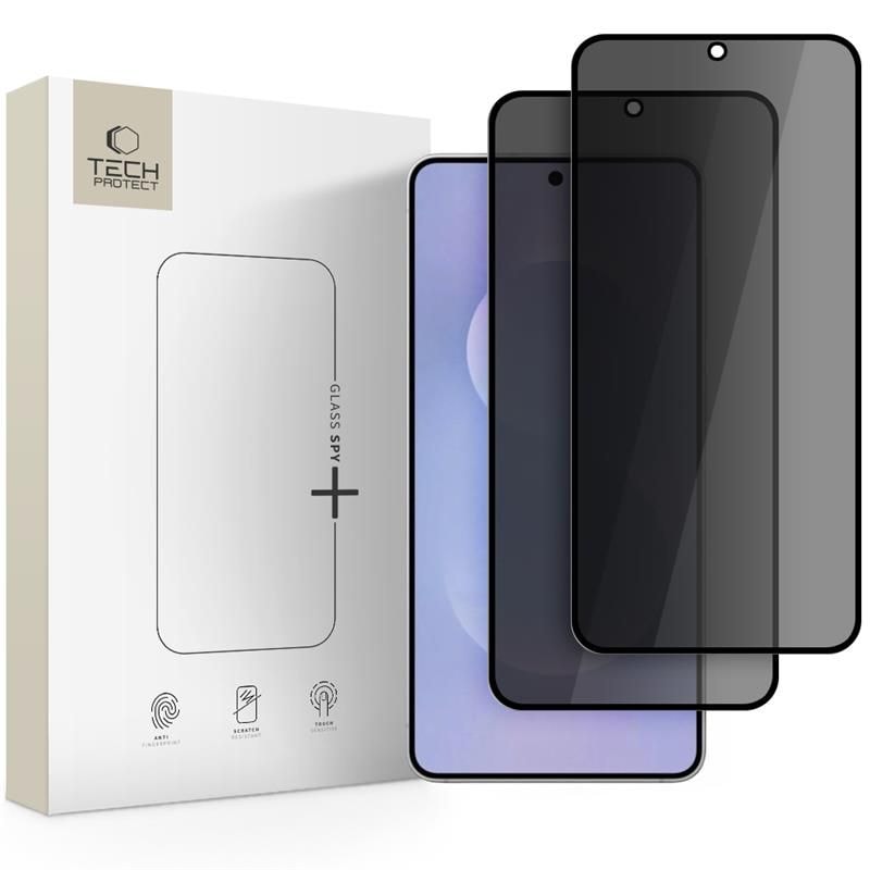 Tech-Protect Glass Spy+ 2-pack yksityisyyslasi Samsung Galaxy S25 Edge -laitteelle