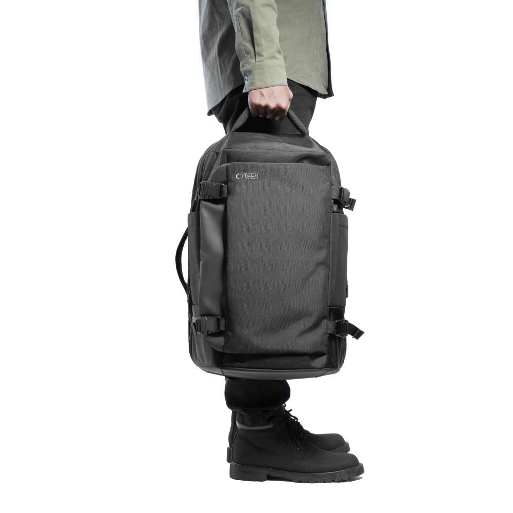 Tech-Protect Defender S40 reppu Ryanairille ja Wizzarille, 20L kannettava tietokone - musta