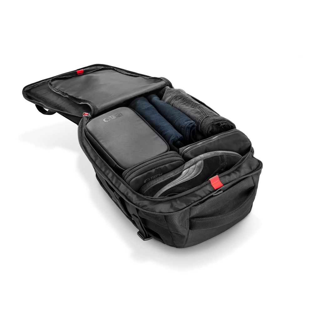 Tech-Protect Defender S40 reppu Ryanairille ja Wizzarille, 20L kannettava tietokone - musta
