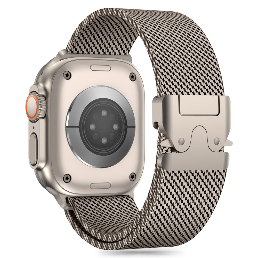 Tech-Protect Milano hihna Apple Watch 6/7/8/9/10/SE/Ultra 1/2 (44/45/46/49 MM) - titaani