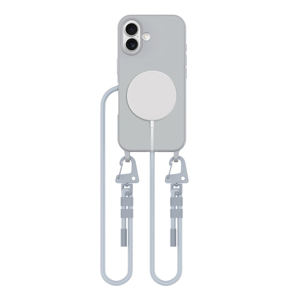 Tech-Protect MagNecklace MagSafe iPhone 16 Kotelo - Harmaa