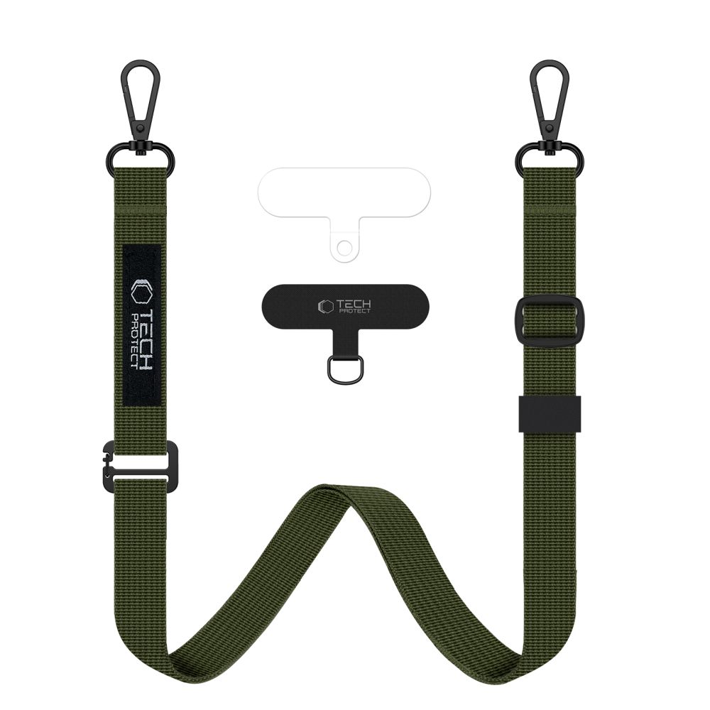 Tech-Protect C65 Rope Crossbody Leash - Oliivinvärinen