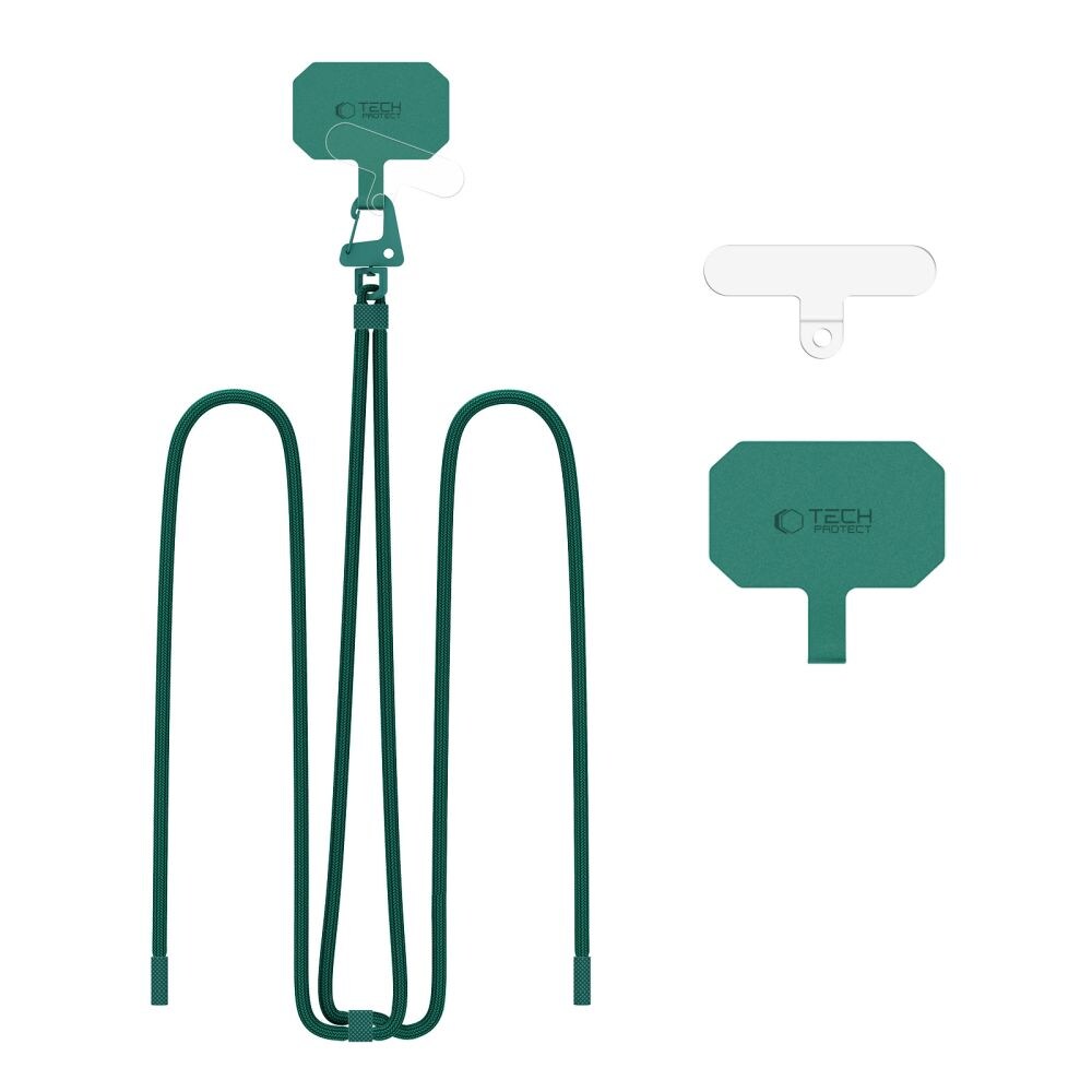 Tech-Protect C5S Rope Crossbody -rannehihna - vihreä