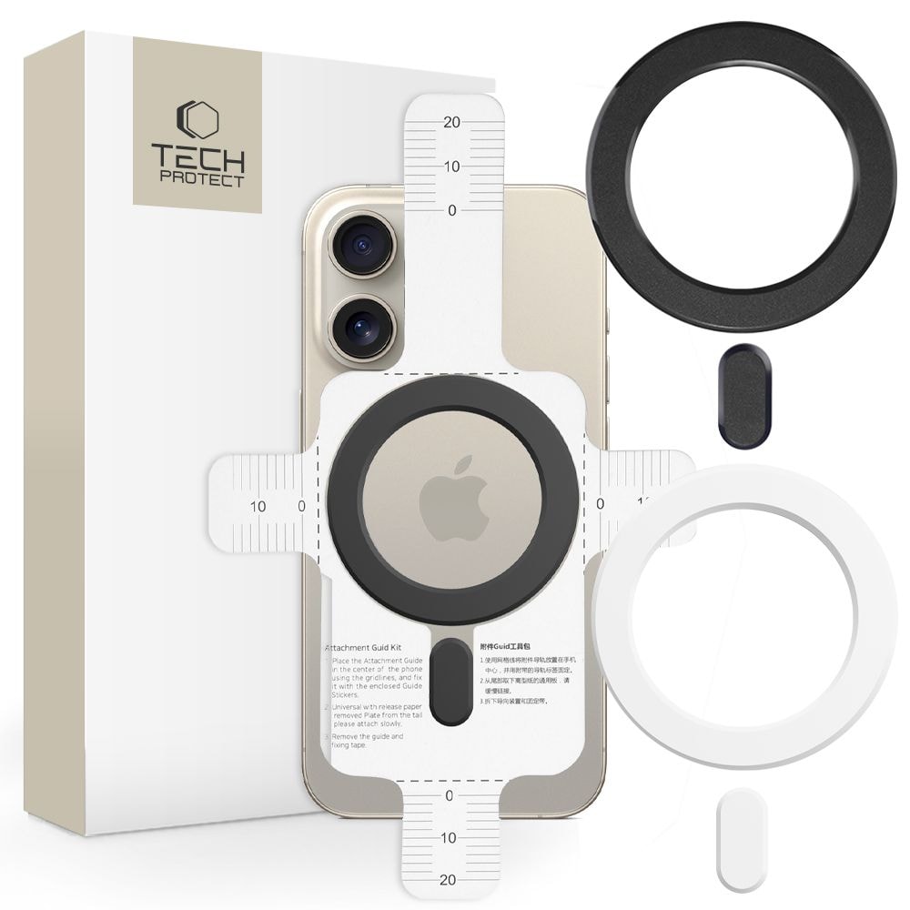 Ring Tech-Protect MMP-100 MagSafe (2 kpl) - valkoinen - musta