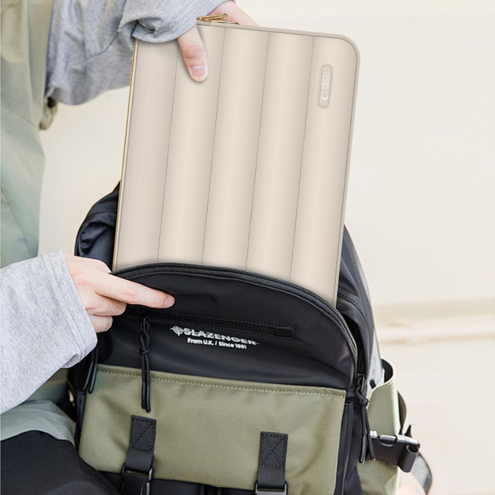 Tech-Protect Puffy 13-14 kannettava tietokone laukku - Beige