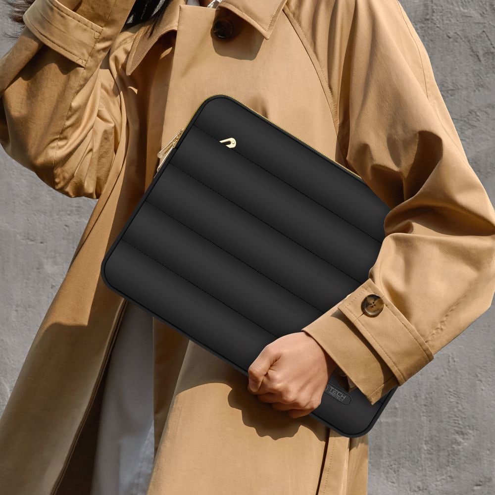 Tech-Protect Puffy 13-14" kannettavan tietokoneen laukku - musta