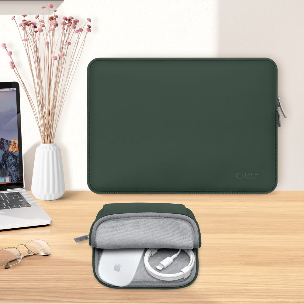 Tech-Protect Neoslim 15-16" kannettava tietokone laukku - vihreä