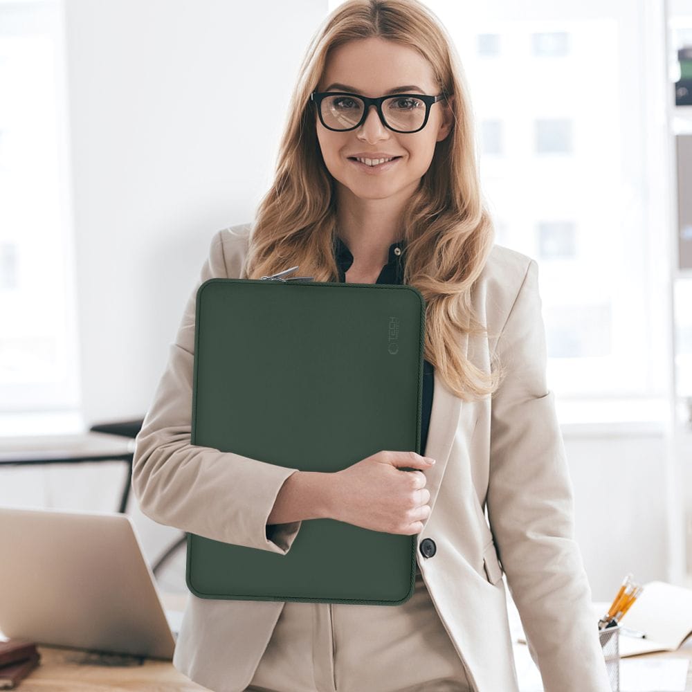Tech-Protect Neoslim 15-16" kannettava tietokone laukku - vihreä