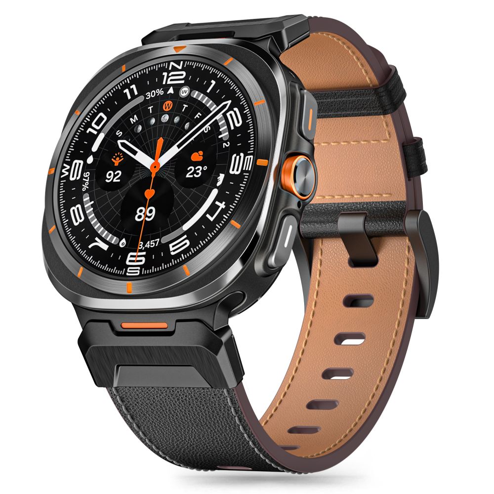 Tech-Protect Delta Pro nahkahihna Samsung Galaxy Watch Ultra (47mm) - Musta
