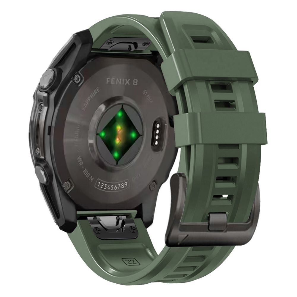 Tech-Protect silikonihihna Garmin Fenix 5S / 5S PLUS / 6S / 6S Pro / 7S / 8 (43MM) - vihreä