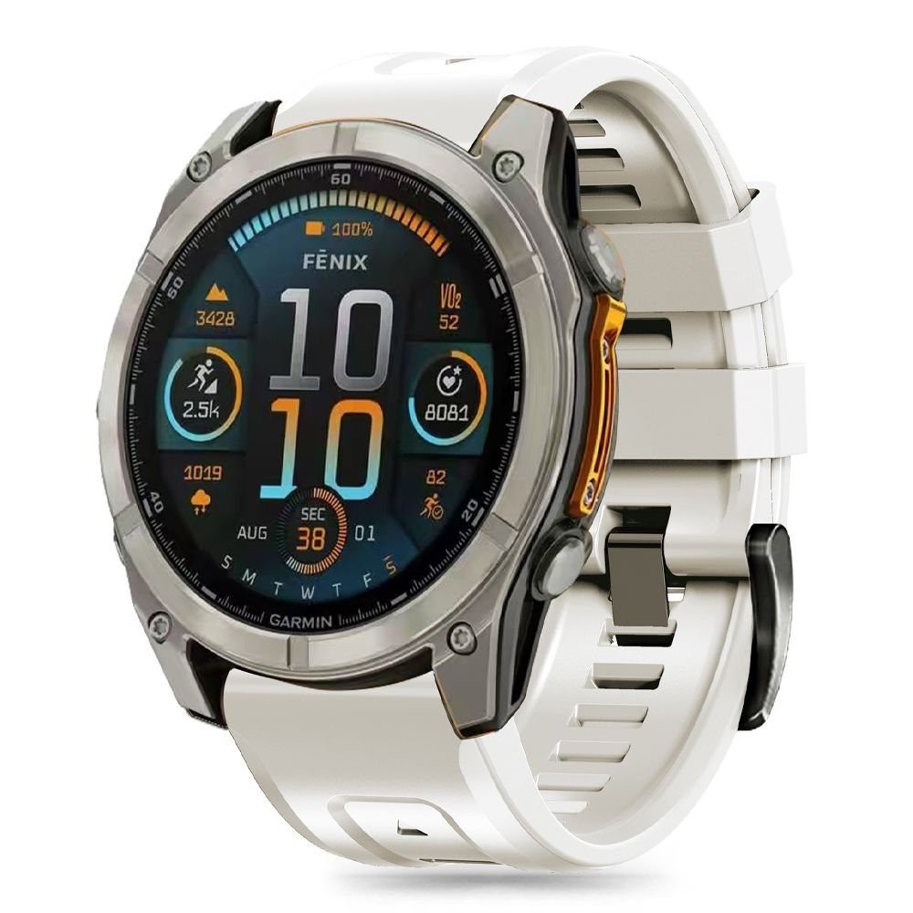 Tech-Protect silikonihihna Garmin Fenix 5S/5S PLUS/6S/6S Pro/7S/8 (43MM) - Titanium - Titaani