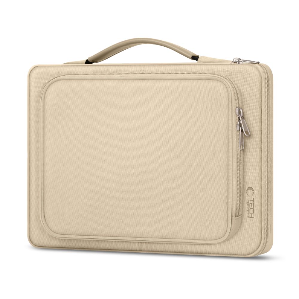 Tech-Protect Basic laukku 13-14" kannettavalle tietokoneelle - beige