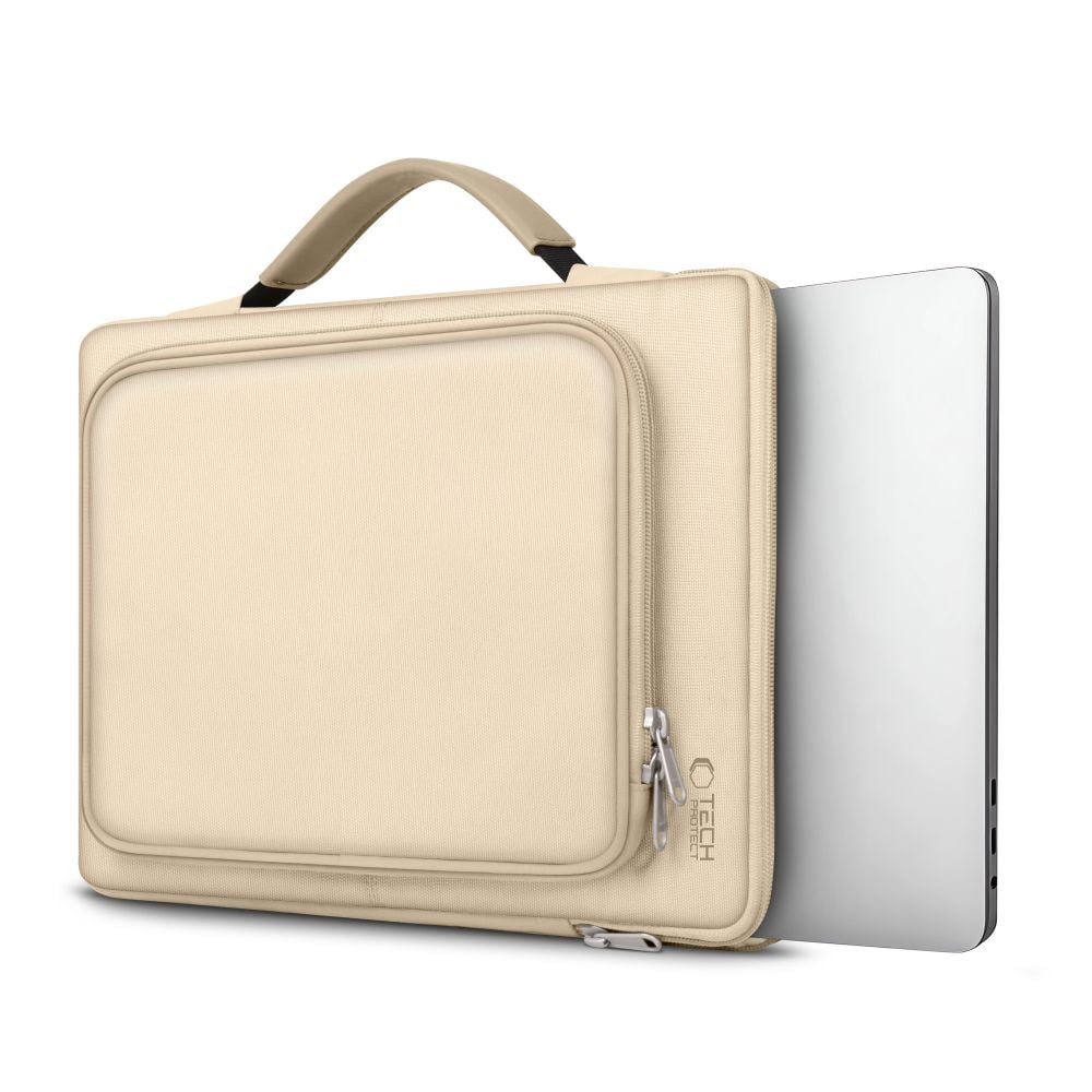 Tech-Protect Basic laukku 13-14" kannettavalle tietokoneelle - beige