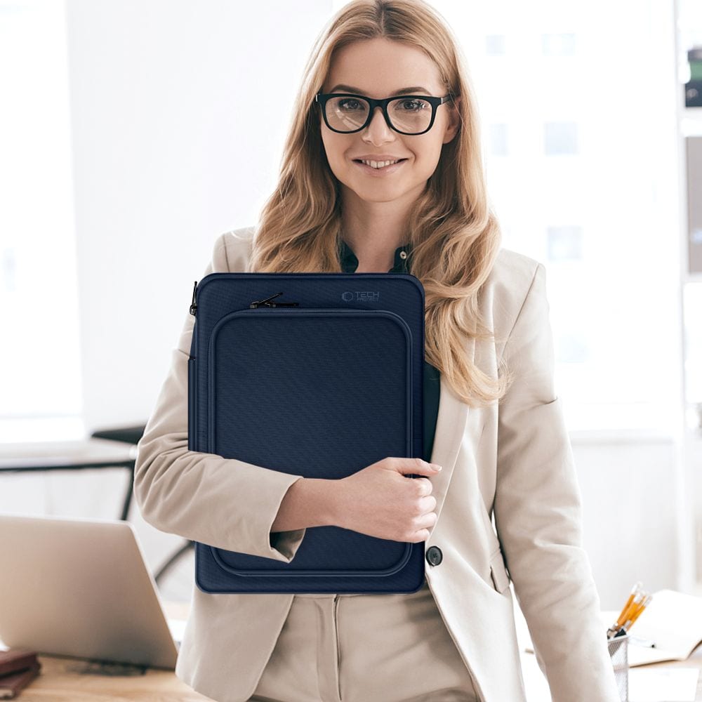 Tech-Protect Basic laukku 15-16" kannettavalle tietokoneelle - sininen