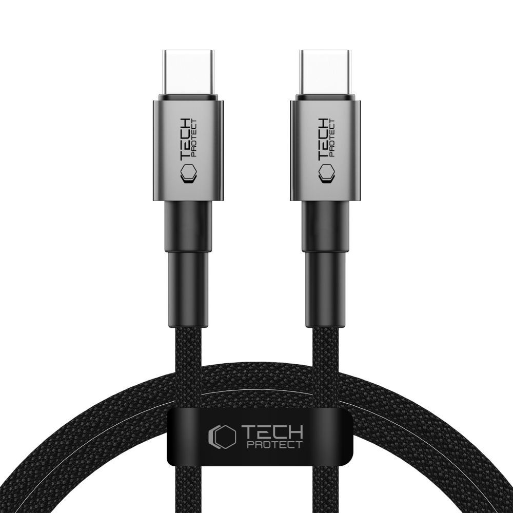 Tech-Protect UltraBoost DNA USB-C PD60W/3A kaapeli 100cm - harmaa - harmaa