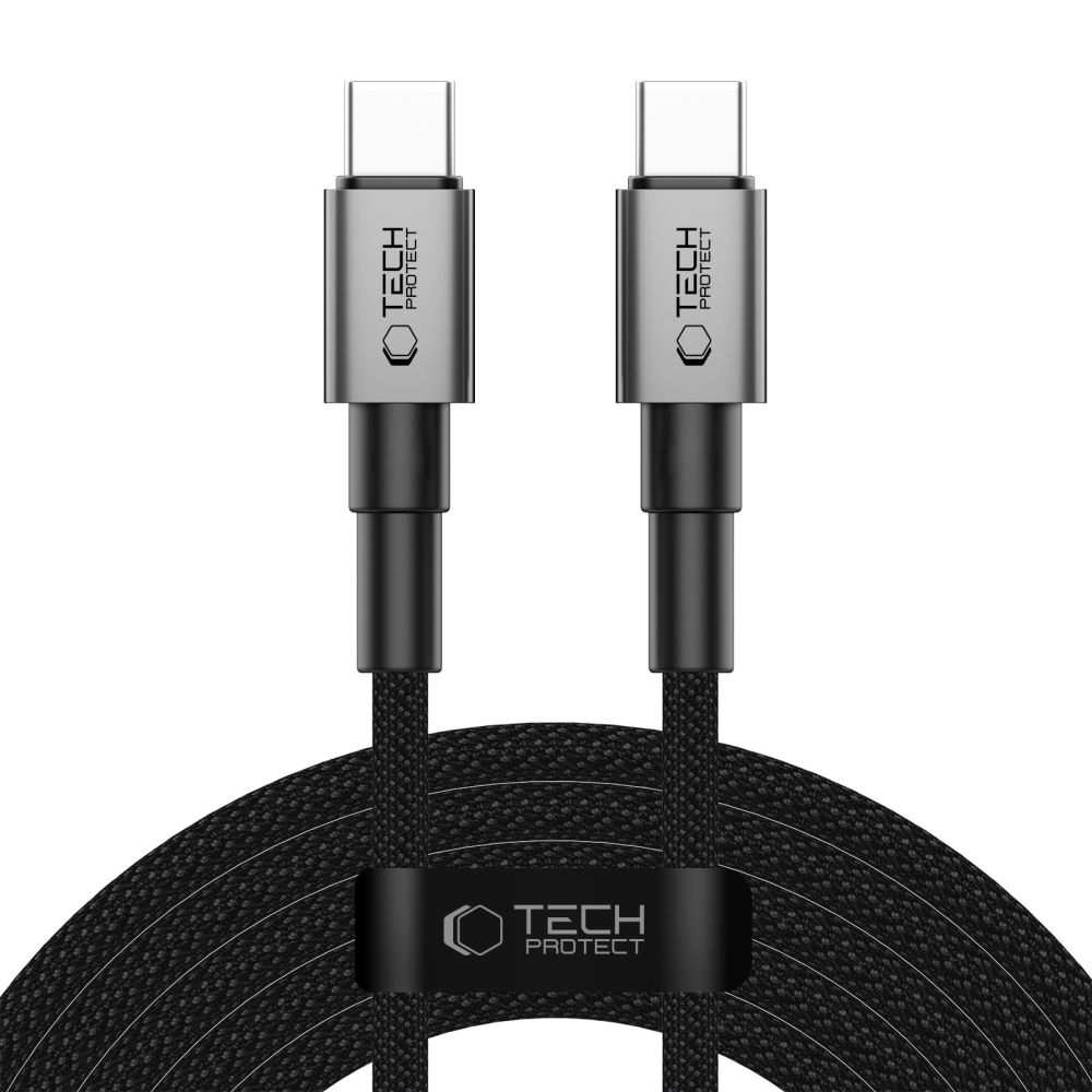 Tech-Protect UltraBoost DNA USB-C PD100W/5A kaapeli 300cm - harmaa - harmaa