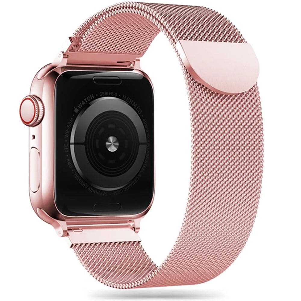 Tech-Protect Milanese Band for Apple Watch 4/5/6/7/8/9/SE (38/40/41 mm) - Pink Color
