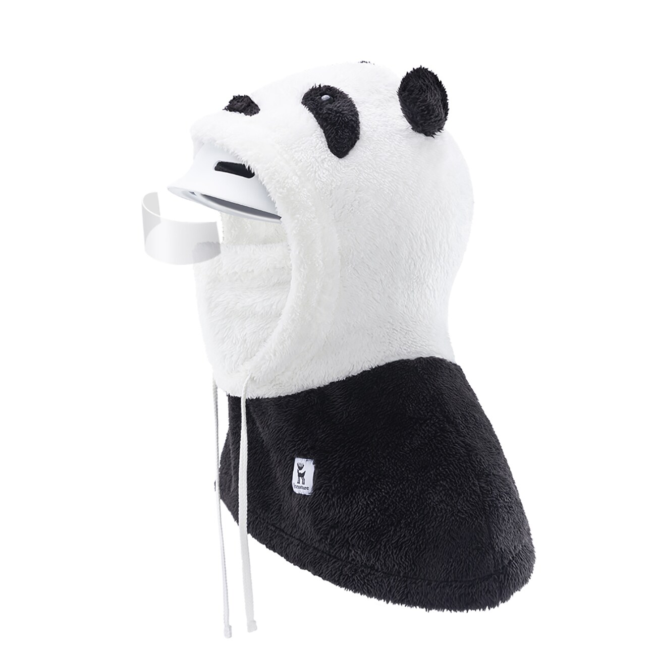 Qunature Panda Ski Balaclava lapsille/aikuisille koko L - musta/valkoinen