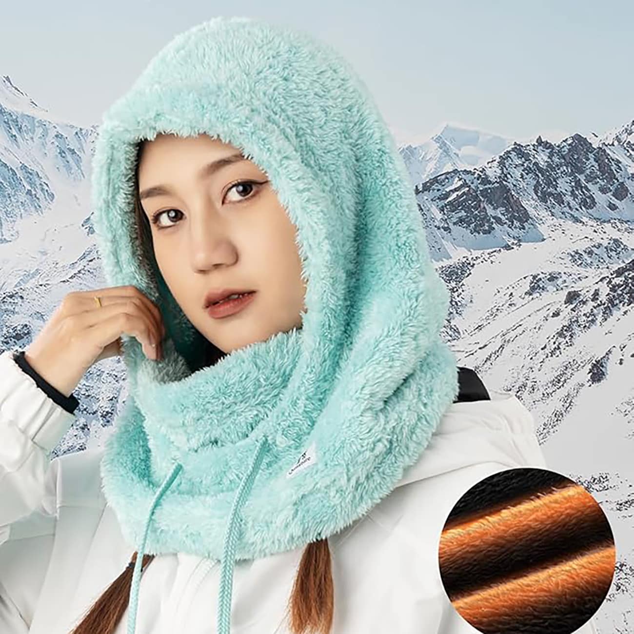 Qunature Arctic Velvet Ski Balaclava koko M - Minttu