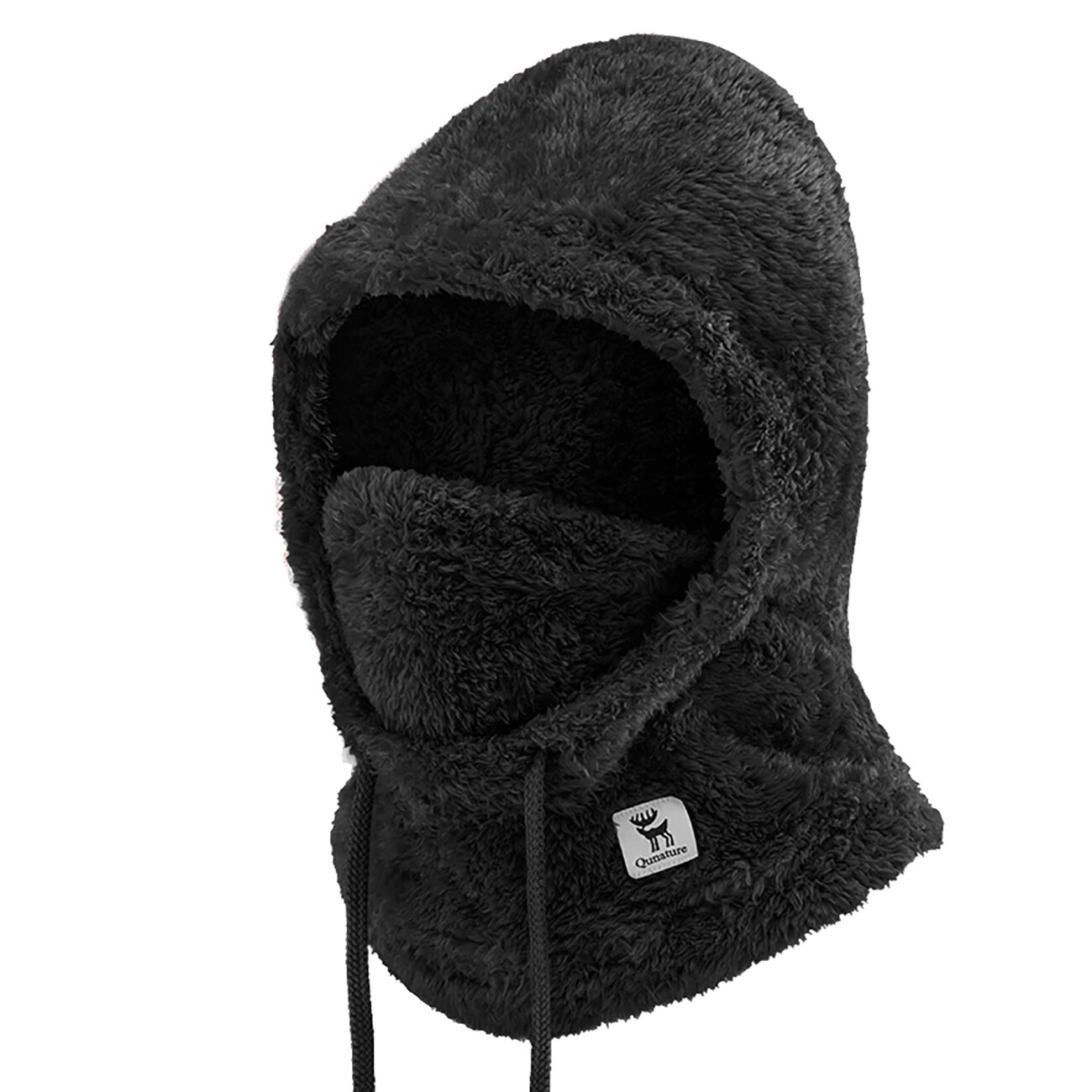 Qunature Arctic Velvet Ski Balaclava koko L - Musta