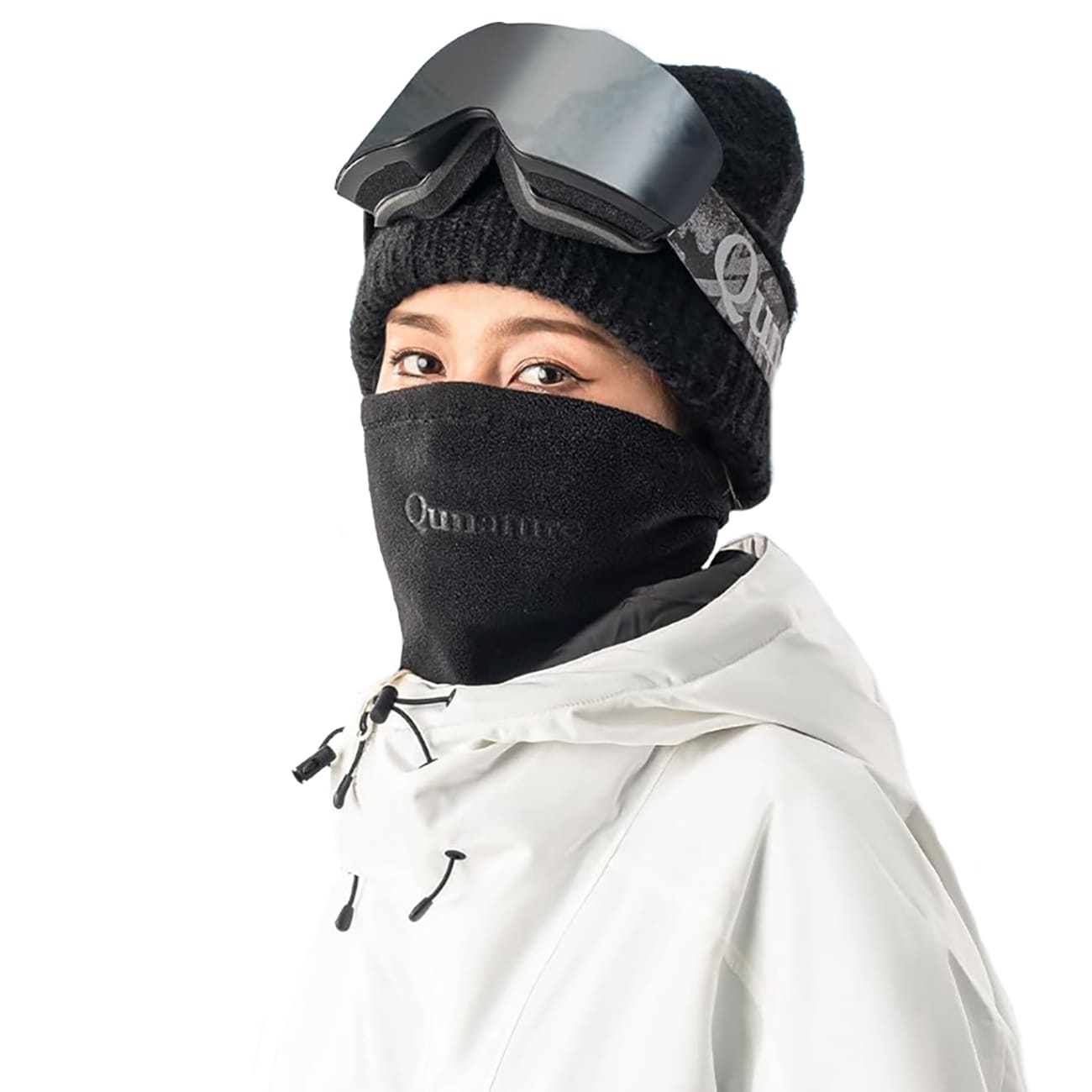 Qunature Oli Ski kaulalämmitin koko L - musta