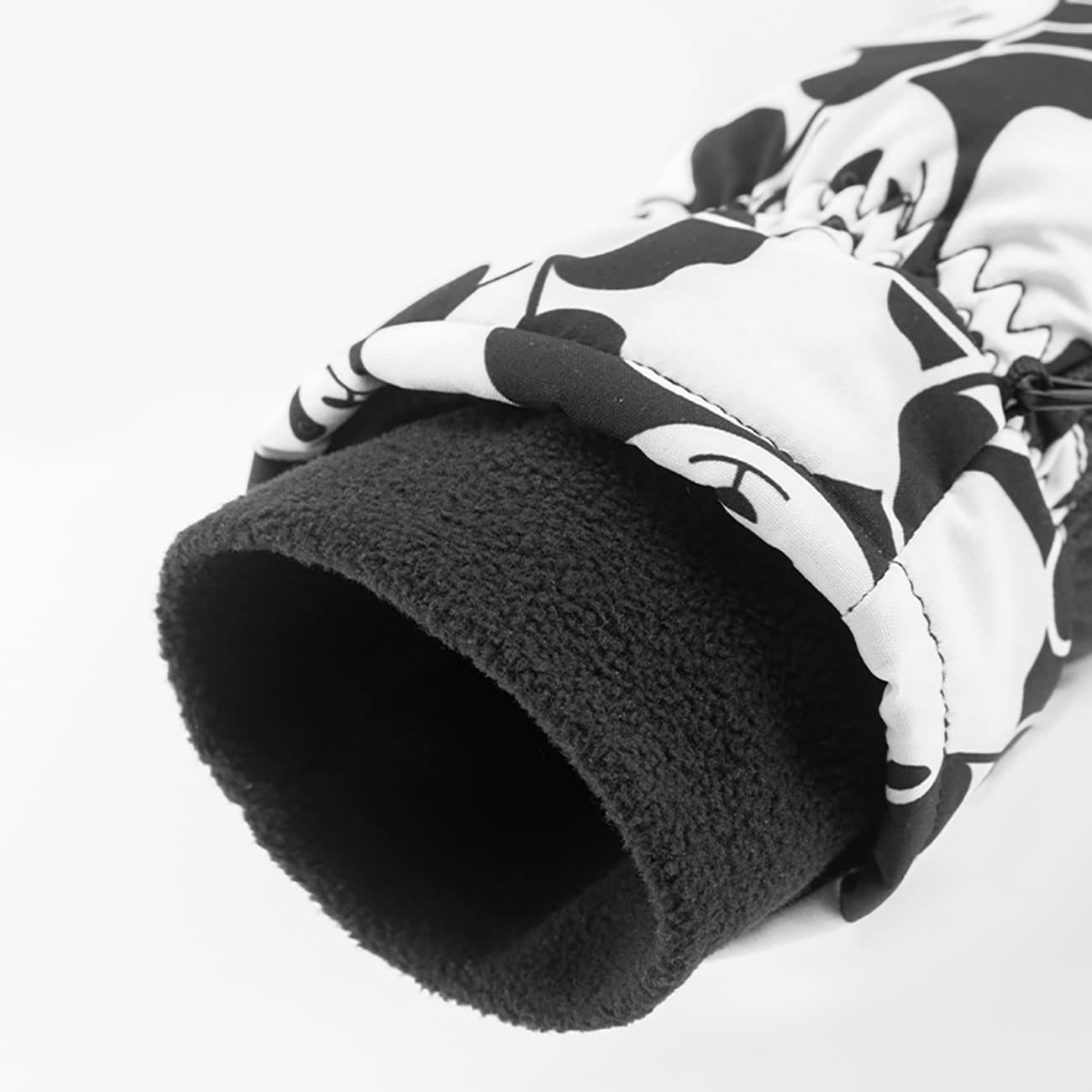 Qunature Panda Lämmönsiirto Hiihtohanskat Lasten koko S - Musta/Valkoinen