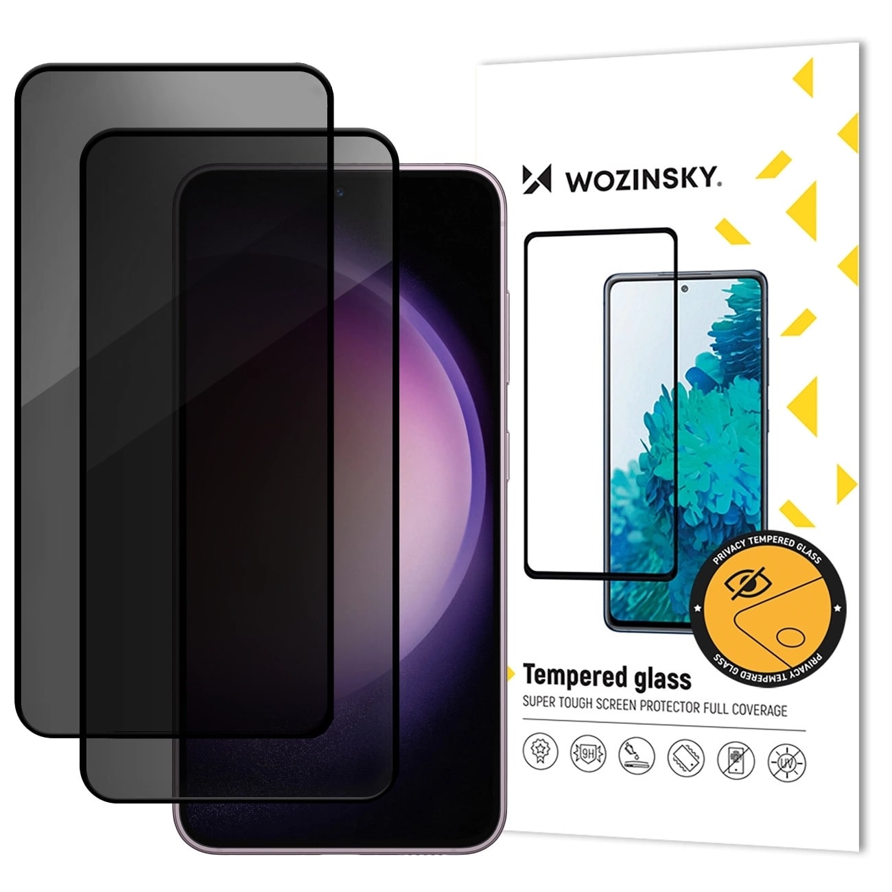 Wozinsky Yksityisyyslasi karkaistu lasi Xiaomi Redmi Note 14 5G / Note 14 4G:lle, 2-pack