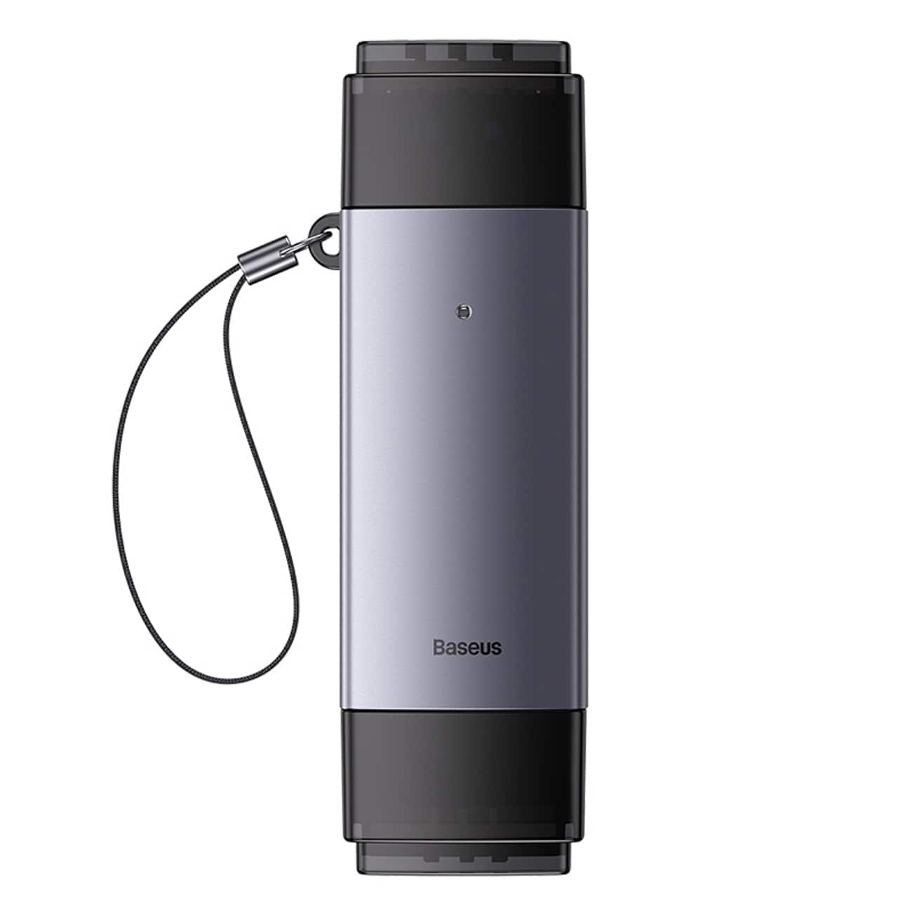 Baseus Lite-sarjan USB-A/USB-C 3.0 SD/TF-kortinlukija - Harmaa