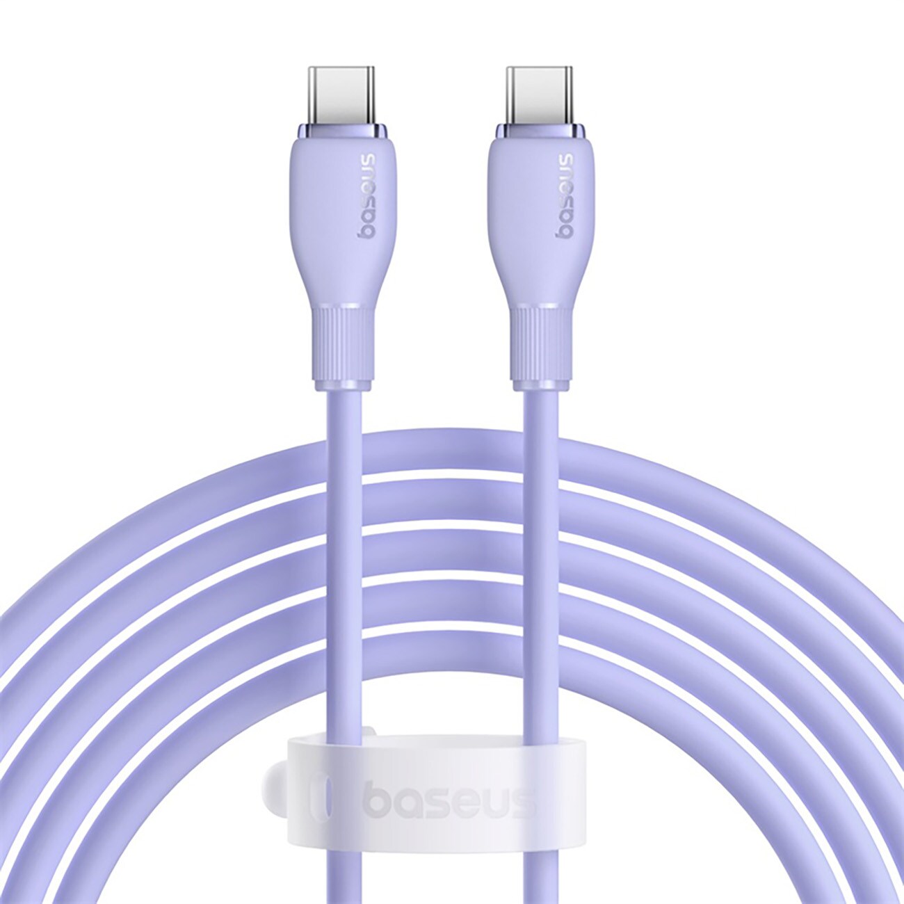 Baseus Pudding 100W USB-C - USB-C-kaapeli 2m - violetti