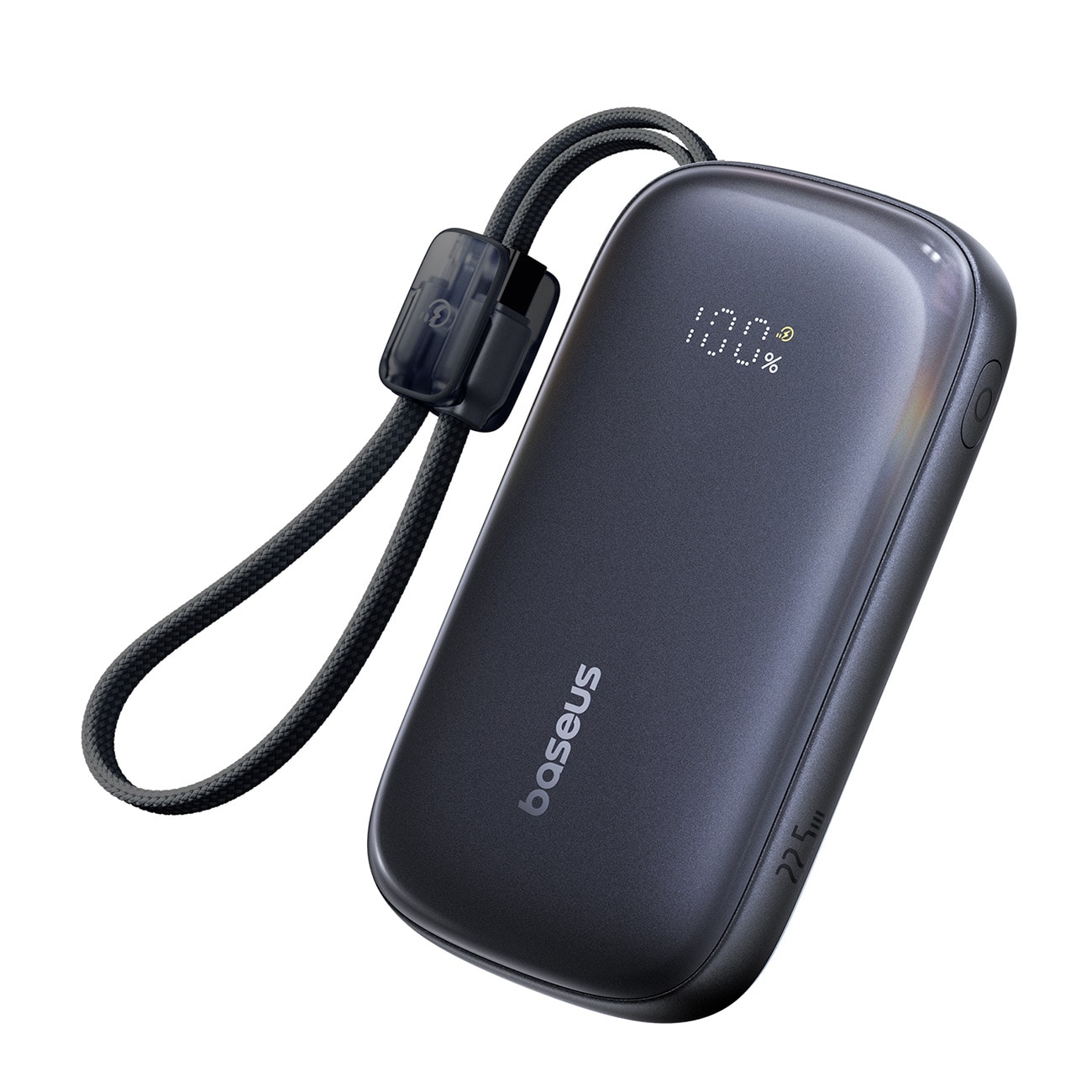 Baseus EnerFill FC21 QPow3 10000mAh 22.5W power bank, digi-display, detachable cable - black