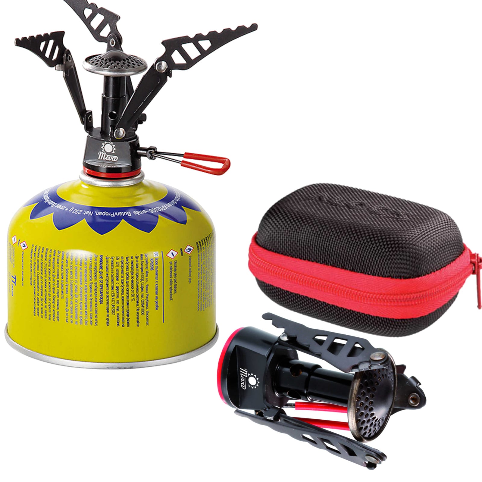 Kevyin turistikeitin kaasupatruunoille (venttiili tai kierre) SPARK 80gram 2.6kW