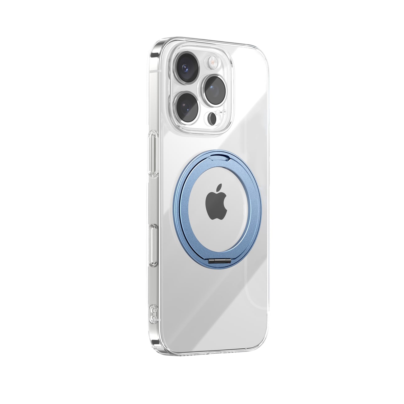 Joyroom JR-16JL6 Kotelo iPhone 16 Pro Max Ultra-Thin MagSafe 360° rengasjalustalla - sininen