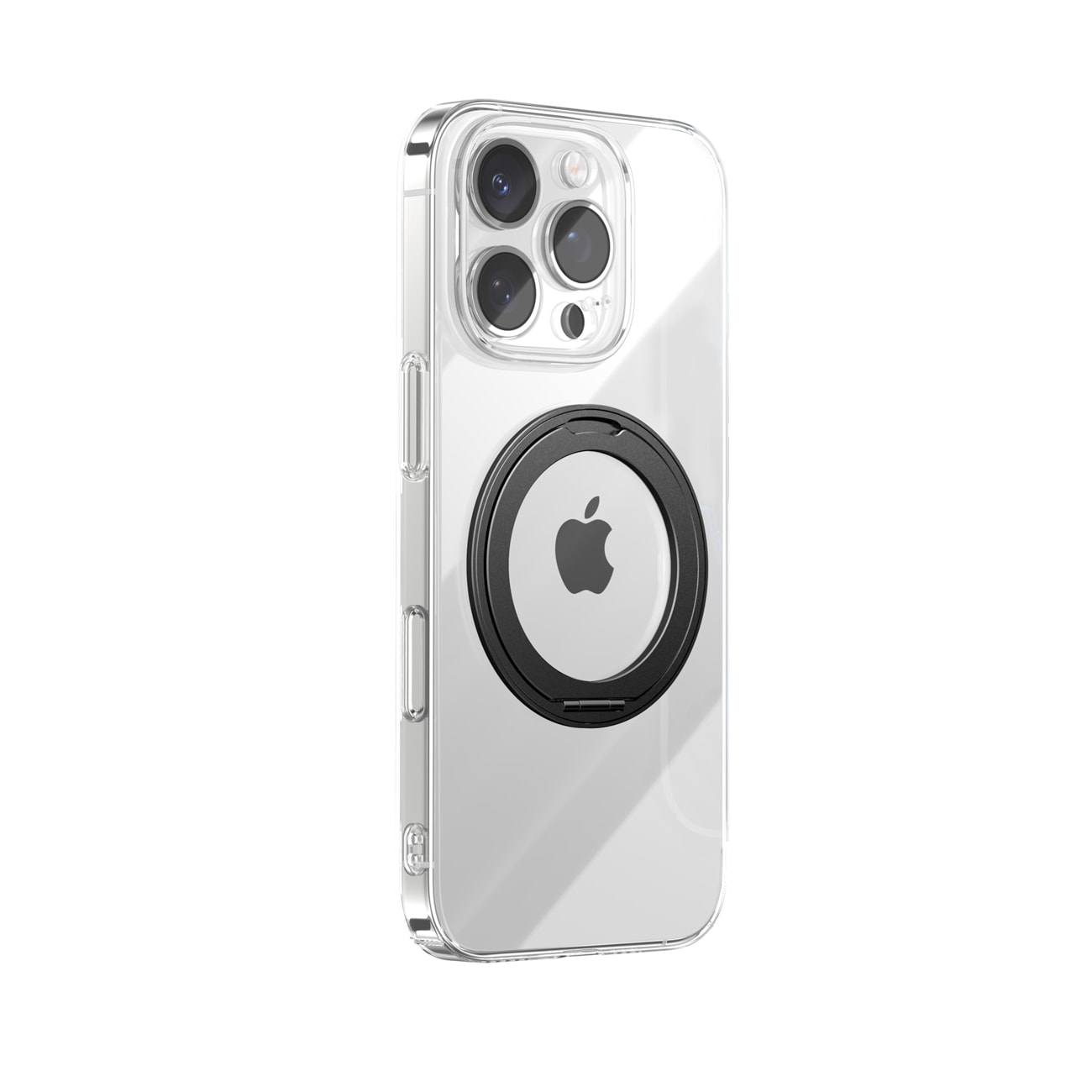 Joyroom JR-16JL6 iPhone 16 Pro Max Ultra-Thin MagSafe kotelo 360° jalustalla - musta