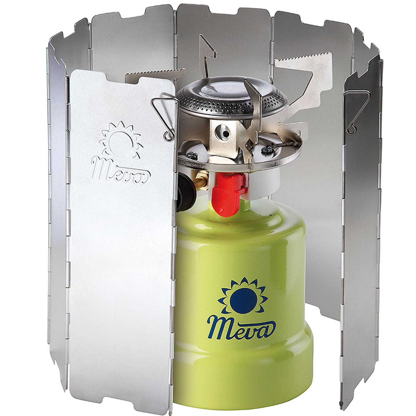 Tuulisuoja retkikeittimen polttimelle - hopea