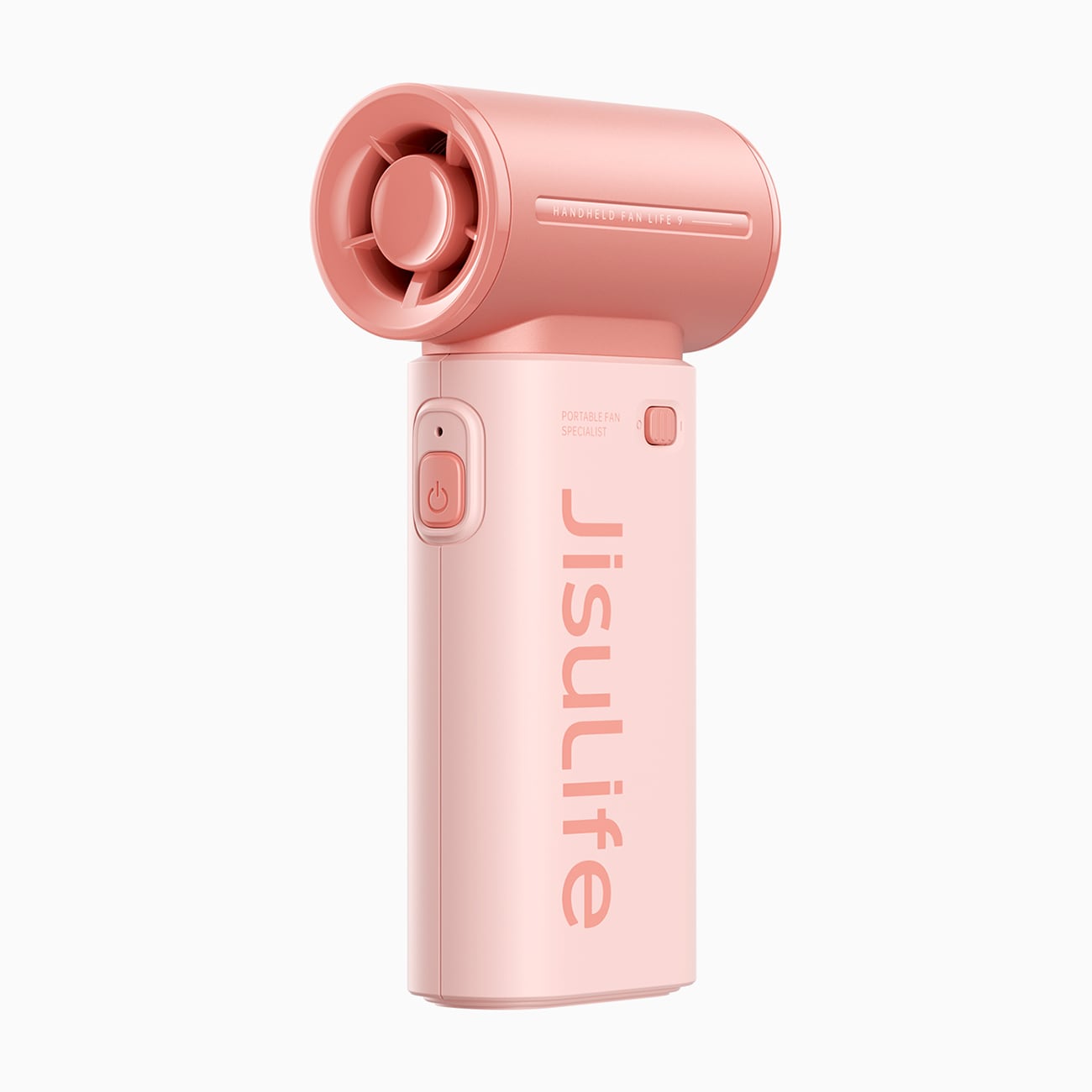 Jisulife Handheld Fan Life9 5000mAh Portable Mini Blower USB Fan - Vaaleanpunainen väri