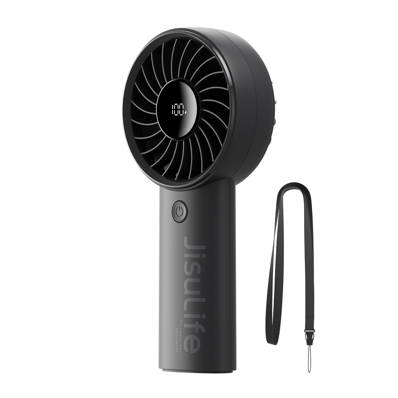 Jisulife Handheld Fan Life4 5000mAh Kannettava USB-tuuletin - Musta
