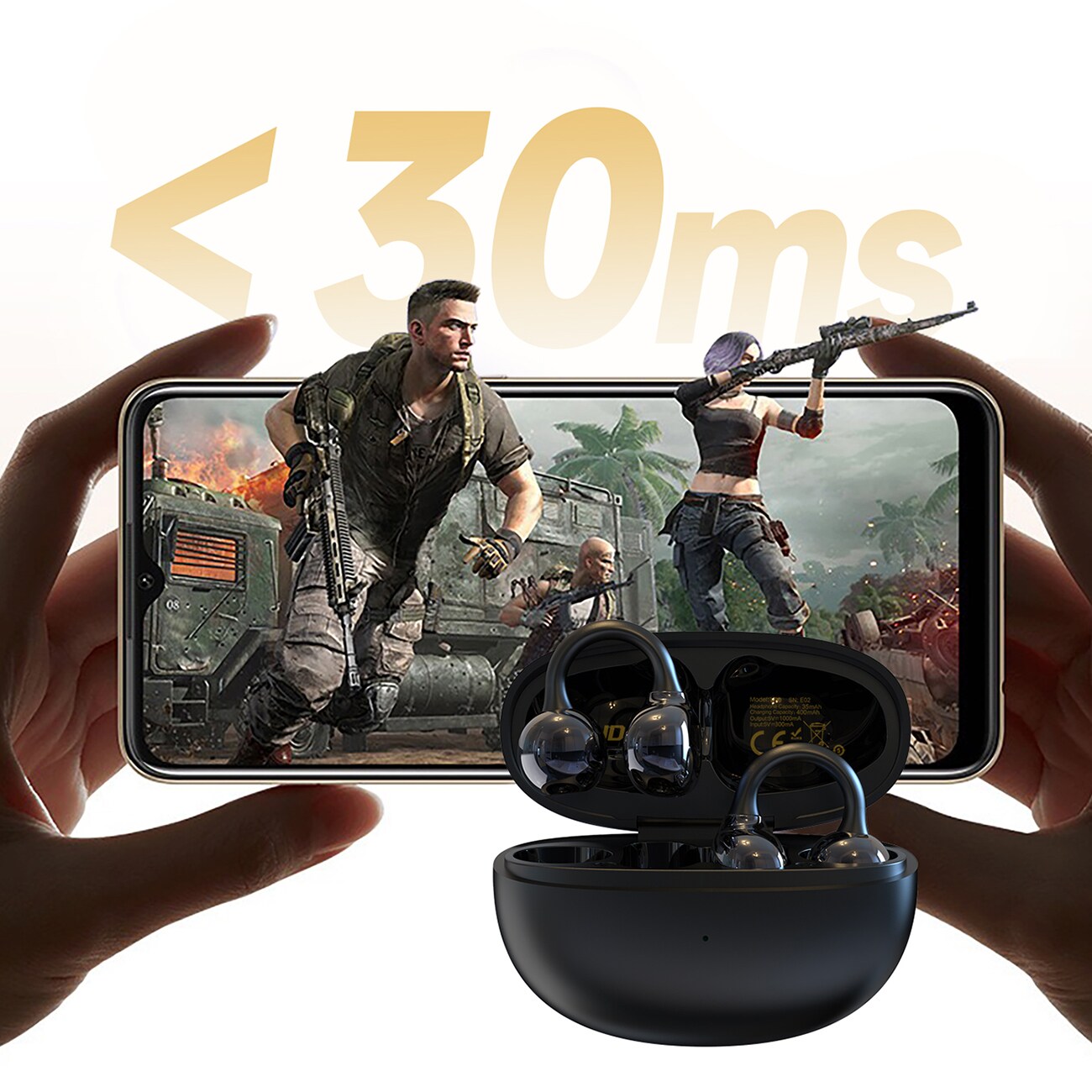 Dudao U20 TWS langattomat Bluetooth-kuulokkeet - musta