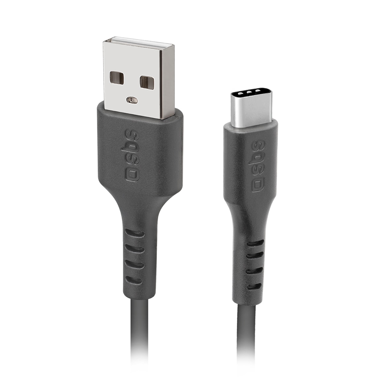 SBS TECABLEMICROC15K USB-A - USB-C kaapeli 1.5m - Musta