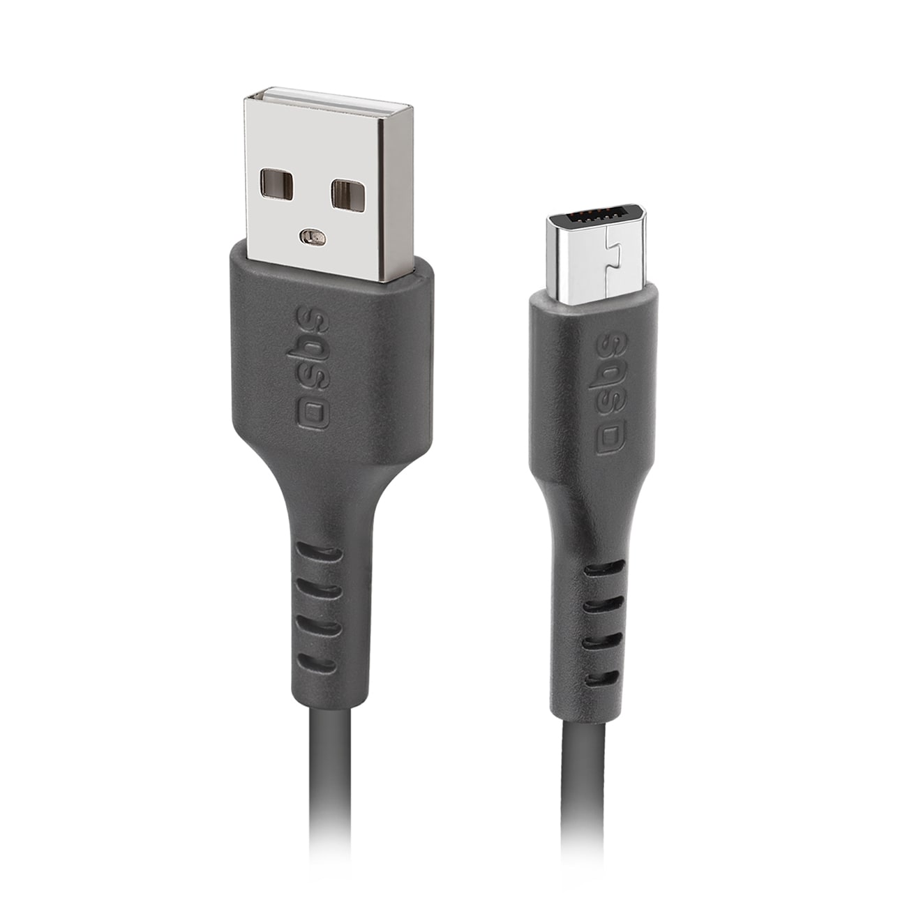 SBS TECABLEMICRO2K USB-A - Micro-USB-kaapeli 2 m - Musta