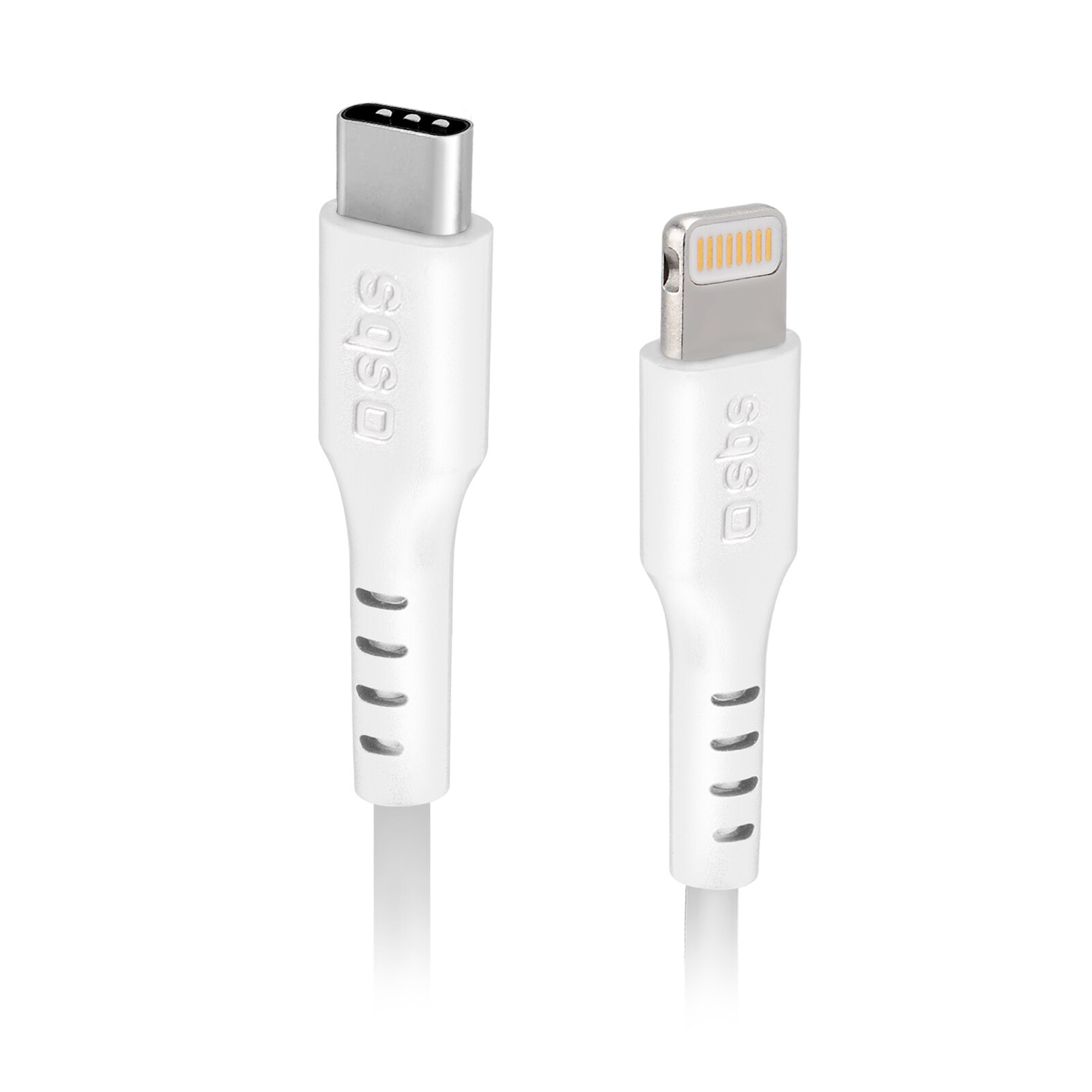 SBS TECABLELIGTC2W USB-C - Lightning-kaapeli 2 m - Valkoinen