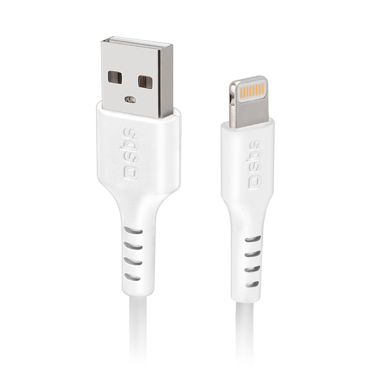 SBS TECABLEUSBIP589W USB-A - Lightning-kaapeli - valkoinen