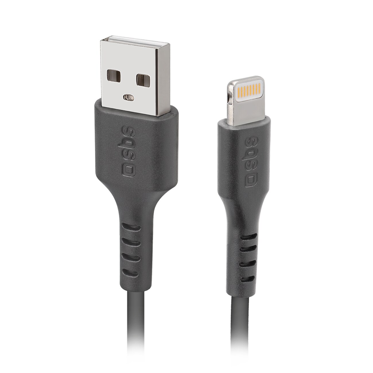 SBS TECABLEUSBIP589K USB-A - Lightning-kaapeli 1m MFi-sertifioitu - musta