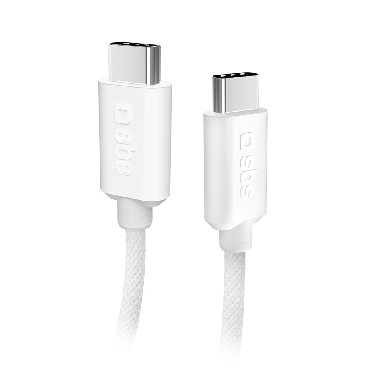 SBS TECABLETISSUETCCG USB-C - USB-C 1.5m 60W punottu kaapeli - harmaa