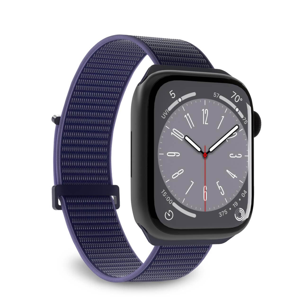 Puro Sport Nylon hihna Apple kellolle 42 / 44 / 45 / 49 mm - Sininen - sininen