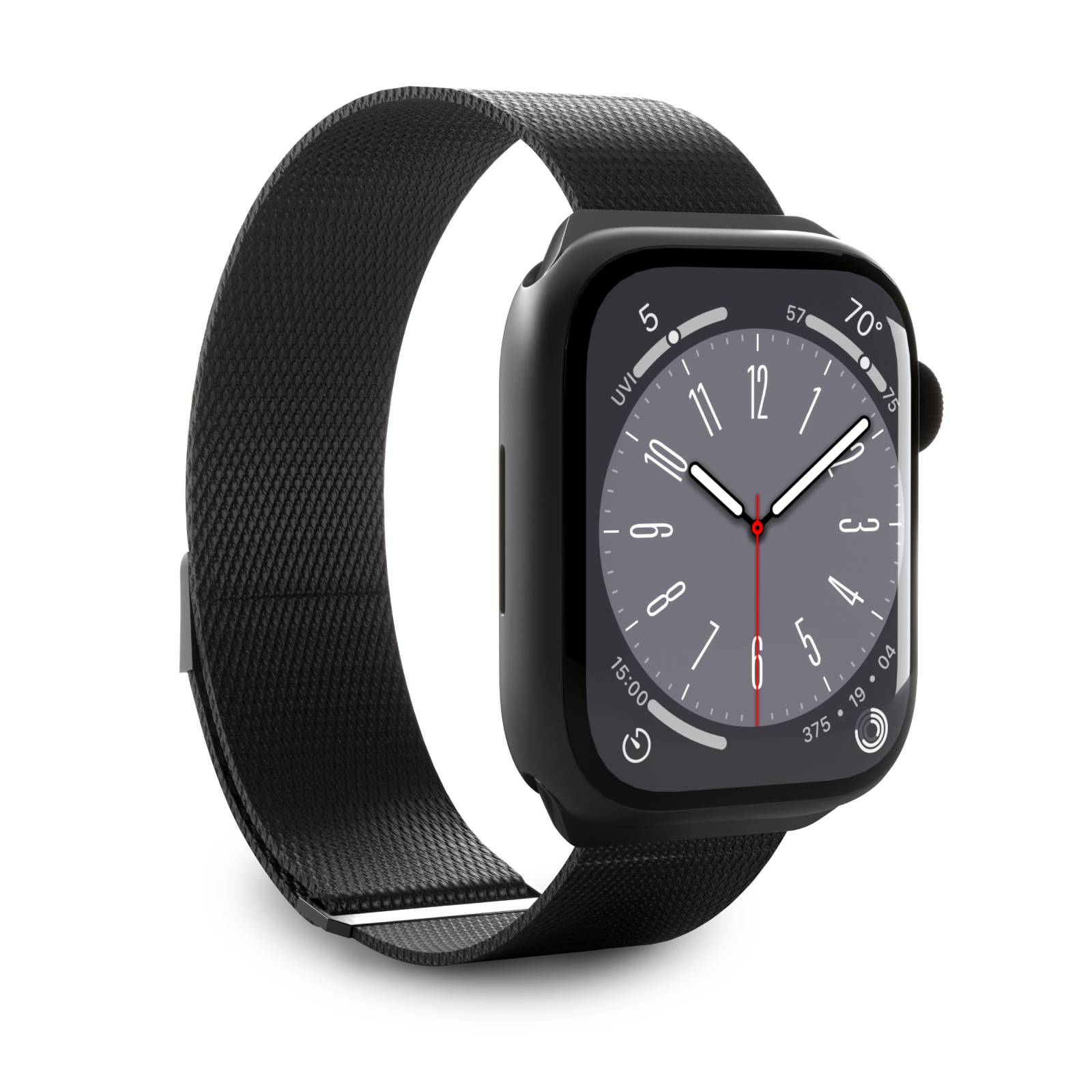 Puro Milanese ruostumattomasta teräksestä Apple Kellonauha 38/40/41mm - Musta