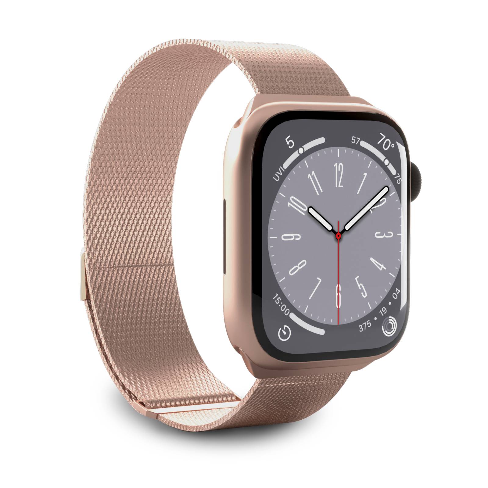 Puro Milanese ruostumattomasta teräksestä Apple Kellonauha 38/40/41mm - vaaleanpunainen